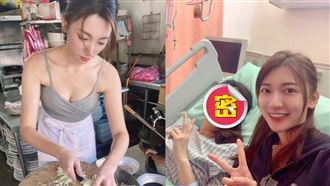 炒飯妹暫不幹了！母女住院照　媽一樣漂亮