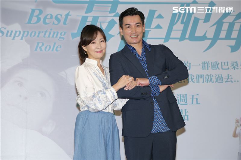 游安順、郭昱晴、潘奕如、雷洪、伊正、張翰出席《最佳配角》新戲記者會。（圖／記者楊澍攝影）