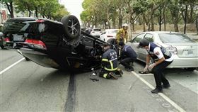 車禍,翻車,自撞,人員消失,三民區