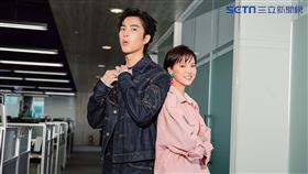 曾敬驊、項婕如三立新聞網專訪。（圖／記者楊澍攝影）