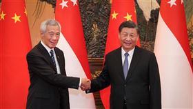 新加坡總理李顯龍會晤中國國家主席習近平（圖／翻攝自新加坡駐上海總領事館微博）