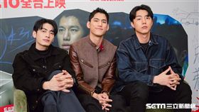 蔡凡熙、朱軒洋、宋柏緯《黑的教育》三立新聞網專訪。 （圖／記者楊澍攝影）