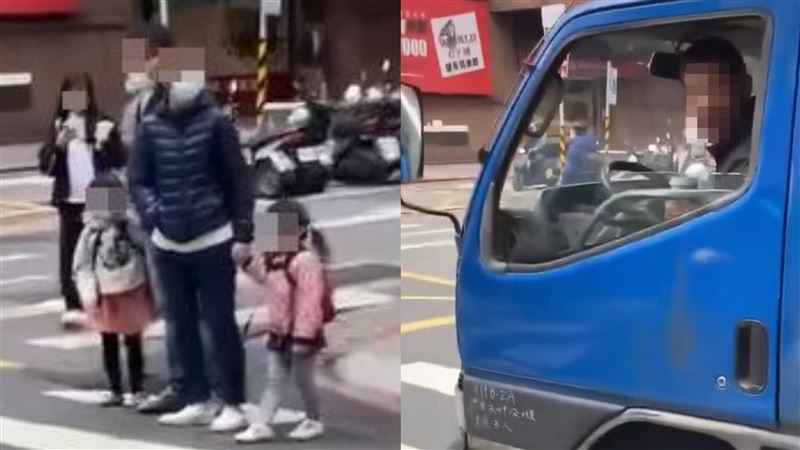 貨車飆速險撞3母女！正義哥大吼1字逼剎車