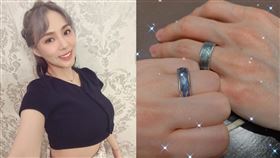 熊熊愚人節當天突曬出2隻手戴著代表結婚的對戒。（圖／翻攝自beargenie IG）