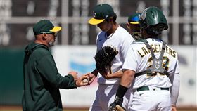 ▲藤浪晉太郎大聯盟初登板2.1局失8分。（圖／路透社／達志影像）