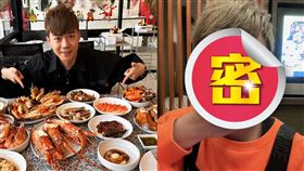 李岳先前曾貼出去泰國吃海鮮，滿桌各式蝦都沒事。（圖／翻攝自李岳臉書）
