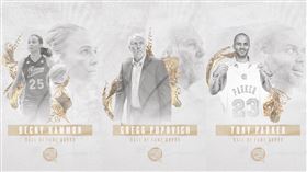 ▲2023年美國籃球名人堂2日宣布入選名單，意外成「馬刺隊同學會」。（組合圖／翻攝自Basketball HOF推特）