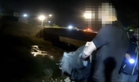 流浪狗救援,受困河堤,仁武分局,炎上