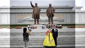 達致影像美聯社,北韓,人金正恩,金日成,萬壽臺大紀念碑,達致影像美聯社,