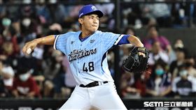 ▲樂天桃猿主場開幕戰，富邦悍將投手岳少華。（圖／記者劉彥池攝影）