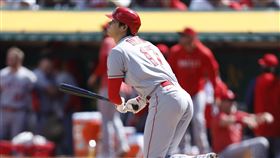 ▲大谷翔平敲出本季首轟。（圖／美聯社／達志影像）
