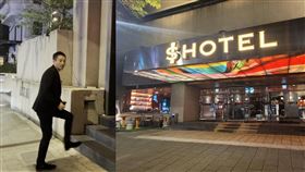 汪小菲深夜真的現身S Hotel。（圖／記者游定剛拍攝）