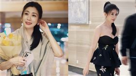 賈靜雯中國錄《浪姐4》！高馬尾、美背全露▲（圖／翻攝自微博）

