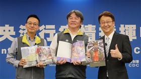 （左起）羅一鈞、王必勝、李四端參與節目錄影。（圖／MOMOTV提供）　