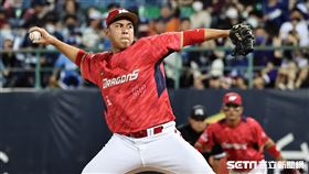 ▲富邦悍將主場開幕戰，味全龍投手陳冠偉。（圖／記者劉彥池攝影）