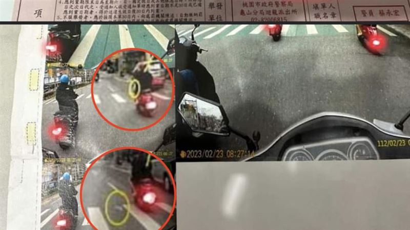 騎車飲料噴飛收9000元罰單　龜山警不罰了