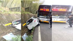 連假車禍！台灣好行巴士煞車失控衝撞對向