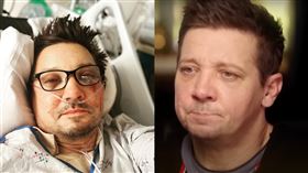 傑瑞米雷納談及事故多次哽咽。（圖／翻攝自YouTube）