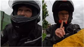 台灣騎車環島「誤闖國道」！加拿大正妹遇台男1舉動　嚇壞急道歉（圖／翻攝自Rosie Gabrielle YouTube）
