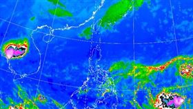 衛星雲圖。（圖／翻攝自中央氣象局）