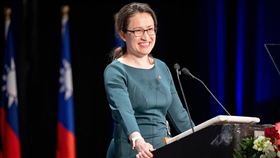 蔡英文會見美國眾議院議長麥卡錫（Kevin McCarthy），引發全球關注。中國為此跳腳，放話制裁我駐美大使蕭美琴。（圖／翻攝自蔡英文臉書）