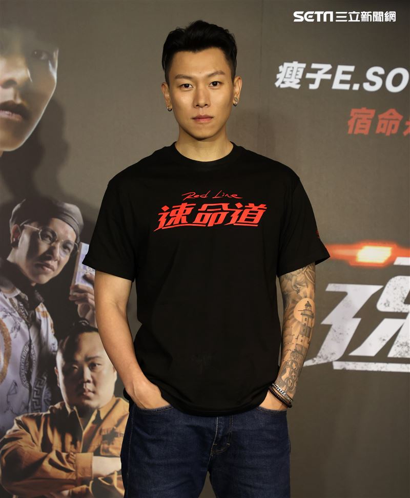 瘦子E.SO出席「速命道」聯訪。（記者邱榮吉/攝影）