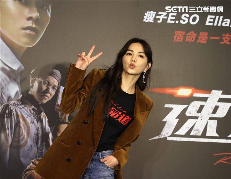 Ella陳嘉樺出席「速命道」聯訪。（記者邱榮吉/攝影）