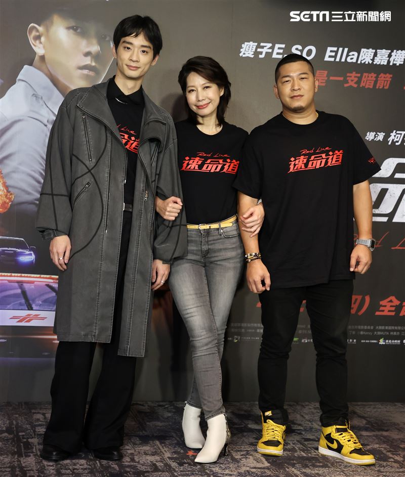 丁寧、林志謙、江治緯（草爺）出席「速命道」聯訪。（記者邱榮吉/攝影）