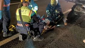 自撞囡仔昌,車禍,國3(圖/翻攝畫面)