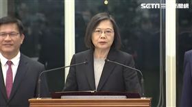 蔡英文出訪返國。（圖／翻攝畫面）