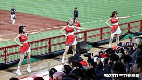 ▲小龍女味全龍主場開幕戰穿全新戰袍。（圖／記者劉彥池攝影）