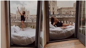 網紅模特兒林倩因為IG限動挨轟丟臉丟到國外，文字敘述還被抓包寫錯，將perfetto錯寫成perfecto。（翻攝自Dcard）