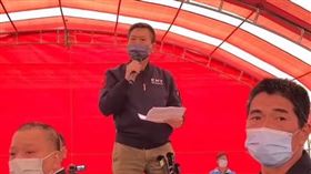 怒嗆抗議民眾　林為洲：別像狗一樣亂叫（圖／翻攝自彭致豪臉書）