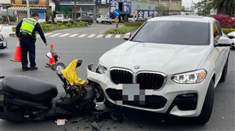 機車撞違規BMW　乘客彈飛空翻360度落地亡