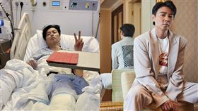 男星張晉9號驚傳拍戲出意外受重傷。（圖／翻攝自張晉微薄）