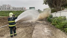 竹北,瓦斯外洩,生醫園區,封鎖（圖／翻攝畫面）