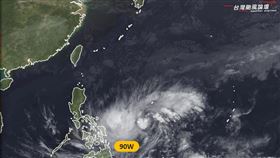 熱帶擾動90W有再增強趨勢！成為今年首颱機率曝（圖／翻攝自台灣颱風論壇｜天氣特急）