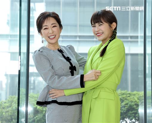 況明潔、林萱瑜出席三立新八點台劇「天道」卡司發布會。（記者邱榮吉/攝影）