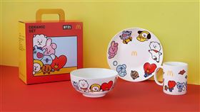 麥當勞BT21陶瓷餐具三件組,麥當勞提供