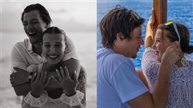 米莉芭比布朗情定邦喬飛主唱兒子傑克。（圖／翻攝自米莉芭比布朗、傑克IG）