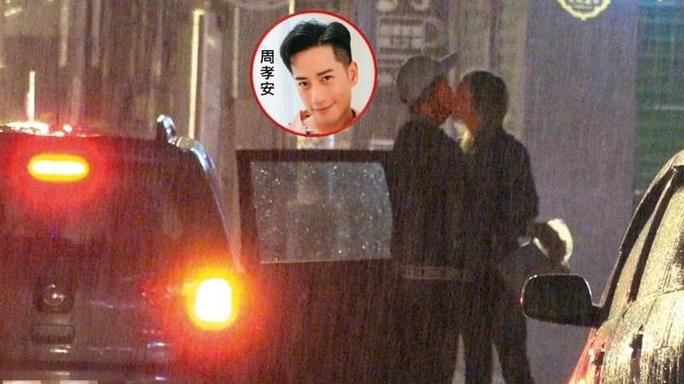 深夜激情燒滾滾　周孝安摟抱喇舌金髮洋妞