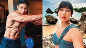 房思瑜2020年分手的印尼富三代Antonio有著驚人龜殼腹肌。（翻攝自房思瑜IG、Antonio IG）