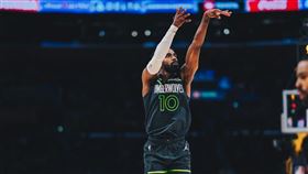 ▲灰狼康利（Mike Conley）扛住壓力，罰進關鍵三球。（圖／翻攝自灰狼推特）