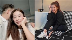 李燕近日與「神祕男子」曖昧勾肩合照。（圖／翻攝自李燕臉書）