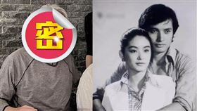 秦祥林（左）滿頭白髮搭配白框眼鏡，相當亮眼帥氣不減。（圖／翻攝自胡錦臉書）