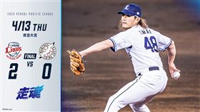 ▲今井達也。（圖／取自西武獅FB）