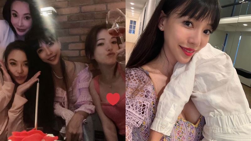 李靚蕾迎37歲生日！驚見許瑋甯深V現身