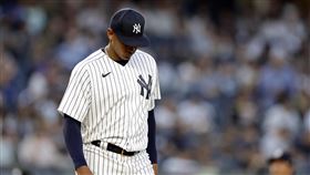 ▲洋基新秀布里托（Jhony Brito）先發0.2局爆。（圖／美聯社／達志影像）