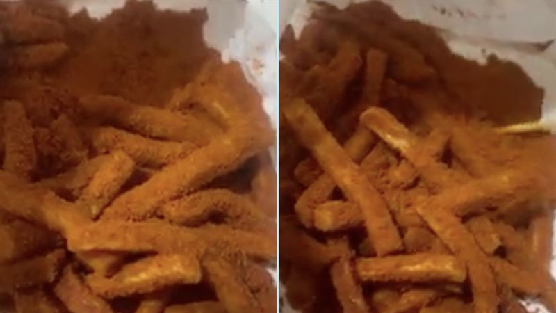 點薯條加辣！他打開見「整包紅土」愣了