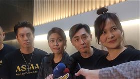 （左起）藝人吳東諺、白家綺、宋逸民、陳維齡15日上午出席活動。（圖／記者游定剛拍攝）